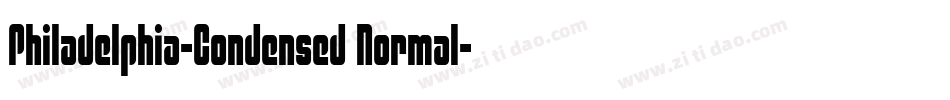 Philadelphia-Condensed Normal字体转换